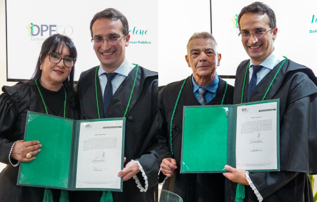 DPE-GO empossa dois novos defensores públicos