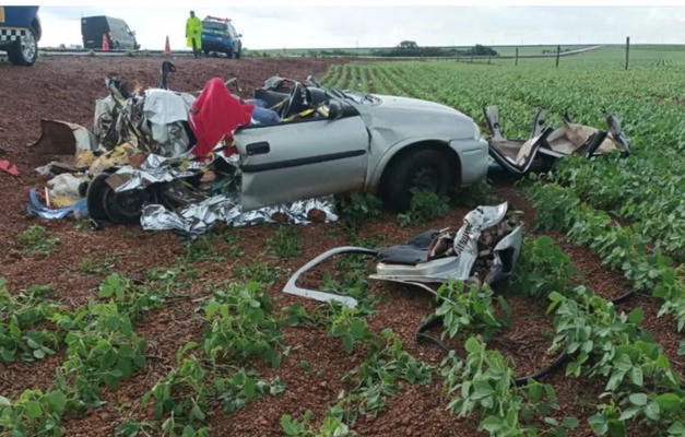 Duas pessoas morrem em acidente na GO-436, zona rural de Cristalina