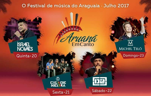 Edição 2017 do festival de música do Araguaia começa nesta quinta (20/7)