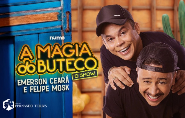 Emerson Ceará e Felipe Mosk apresentam “A Magia do Buteco” em Goiânia