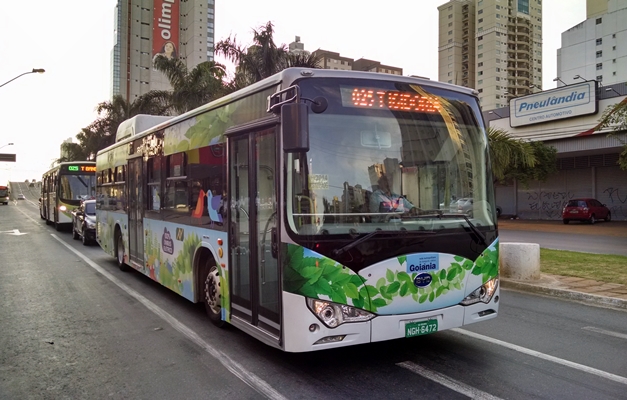 Empresa chinesa realiza testes com ônibus elétrico em Goiânia