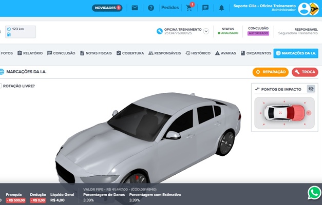 Empresa cria IA para inspeção veicular com apoio da Fapeg e UFG