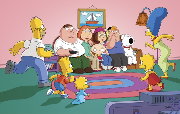 Encontro de 'Uma Família da Pesada' e 'Os Simpsons' chega ao Brasil
