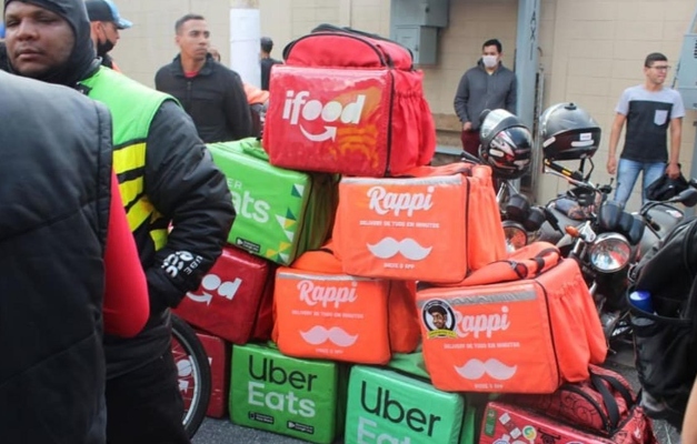 Entregadores por aplicativo fazem greve nacional nesta quarta-feira