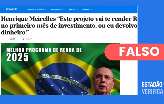 Estadão nega promoção de plataforma de investimento durante entrevistas