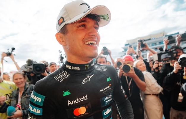 F-1: Norris comanda dobradinha da McLaren e larga na frente no GP da Bélgica