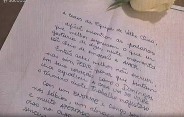 Família Montagner escreve carta para o elenco de 'Velho Chico'
