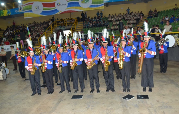 Festival reúne bandas e fanfarras de colégios estaduais em Goiânia