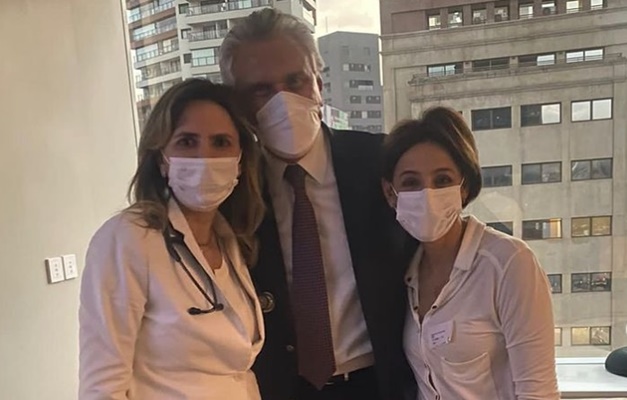 Filha de Iris registra visita de Caiado ao hospital: “amigo presente"