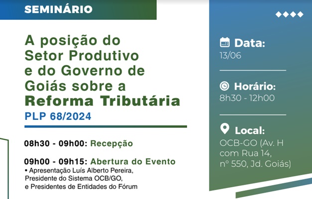 Fórum de Entidades Empresariais realiza seminário sobre reforma tributária