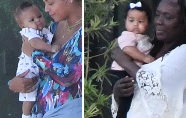 Gêmeos de Beyoncé são flagrados por paparazzi pela primeira vez