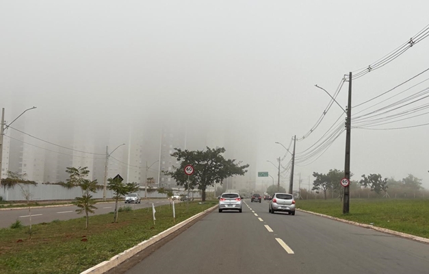 Goiânia amanhece com neblina e termômetros na casa dos 14°C