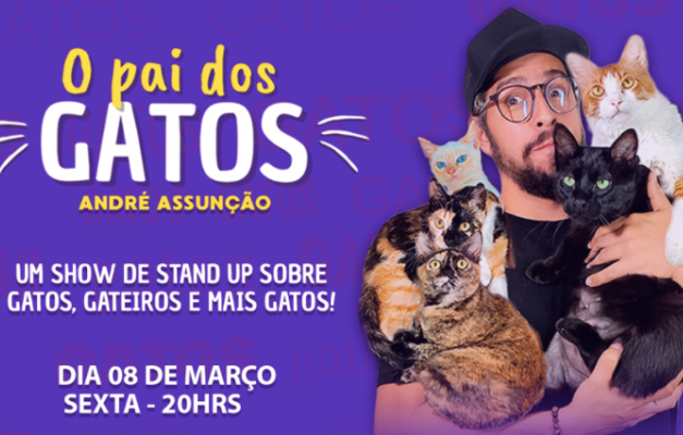 Goiânia recebe André Assunção em "O pai dos gatos"