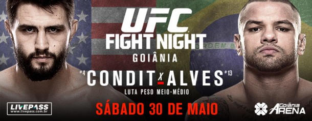 Goiânia recebe luta de UFC com Thiago 'Pitbull' e Carlos Condit