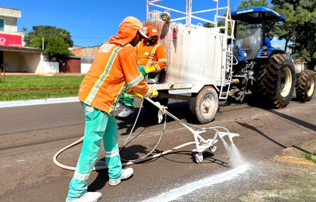 Goiânia reforça pintura de meios-fios em 4 bairros a partir desta sexta (11)