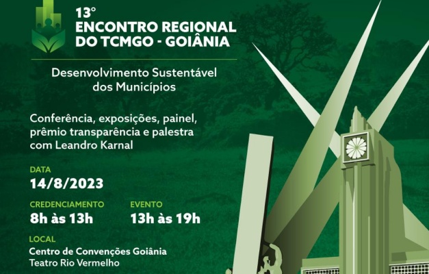 Goiânia terá Encontro Regional do Tribunal de Contas dos Municípios de Goiás