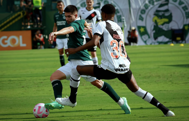 Goiás marca nos acréscimos e empata em 1 a 1 com o Vasco