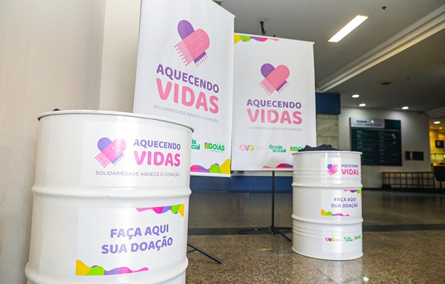 Goiás Social começa a arrecadação de agasalhos e cobertores para o inverno