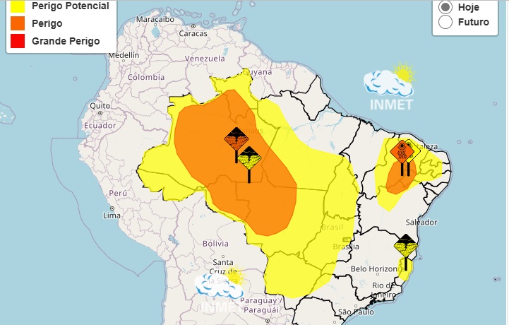 Goiás tem alerta amarelo para risco de tempestades, aponta Inmet