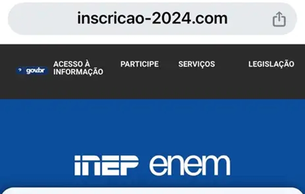 Golpistas usam página falsa do Enem para roubar dinheiro da inscrição