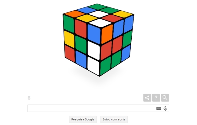 Google homenageia Cubo Mágico nesta segunda-feira (19/5)