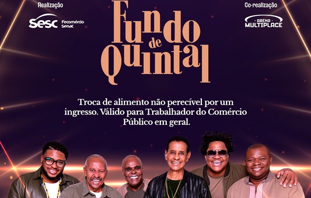 Grupo de samba Fundo de Quintal se apresenta no Laguna Gastrobar