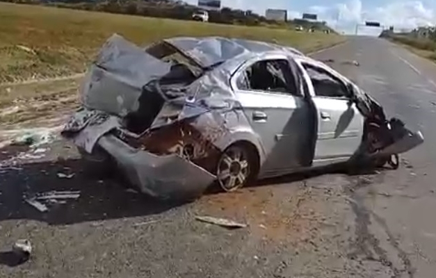 Homem morre após capotamento na BR-060 entre Anápolis e Abadiânia