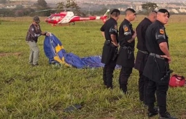 Homem morre em acidente de parapente em Valparaíso
