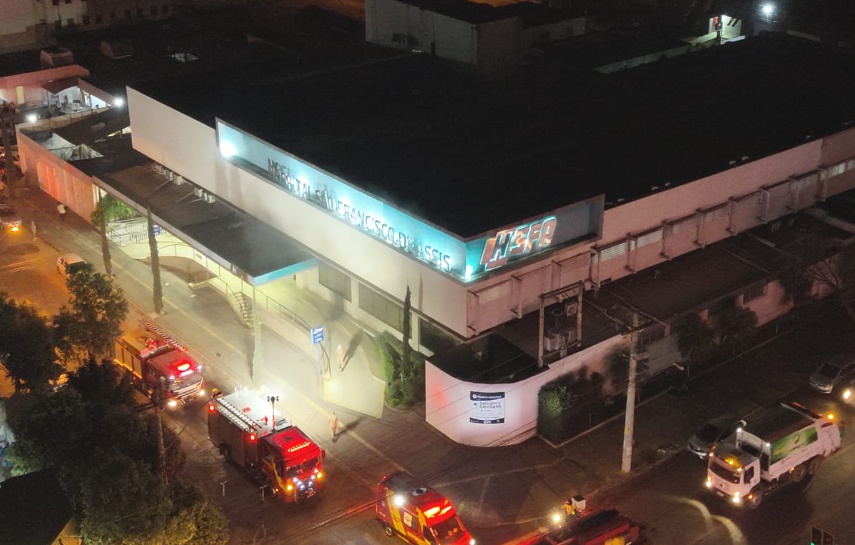 Hospital em Goiânia é evacuado durante incêndio