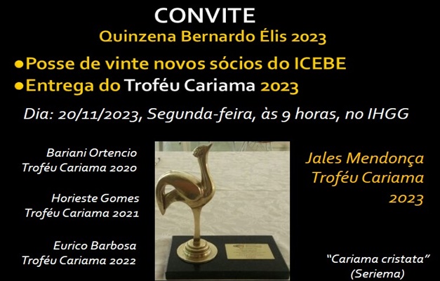 Icebe entrega Troféu Cariama a Jales Mendonça e empossa novos sócios titular
