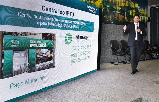 IPTU poderá ser pago por cartões de crédito, débito e pix em Goiânia