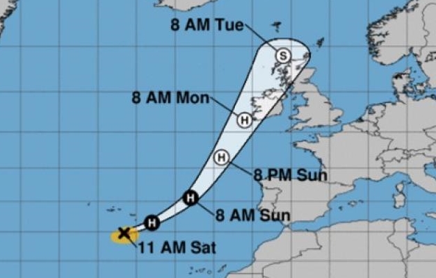 Irlanda e Reino Unido se preparam para impacto do furacão Ophelia