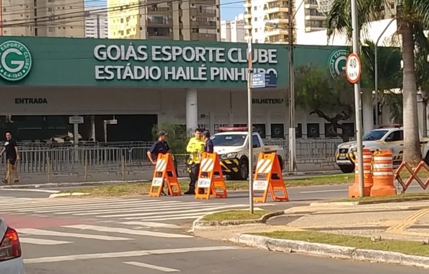 Jogo entre Goiás e Flamengo altera trânsito na região do estádio da Serrinha