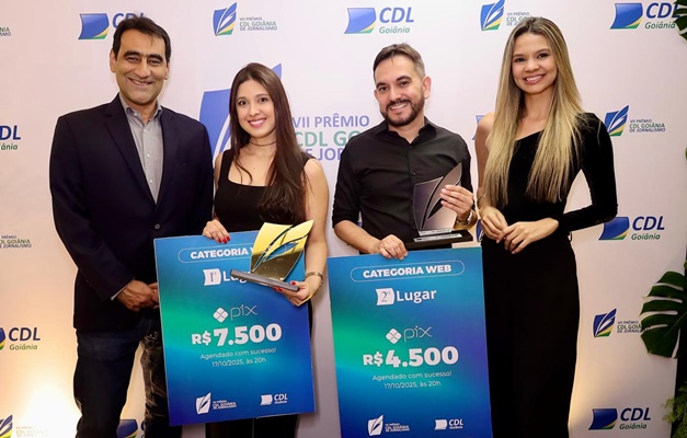 Jornal A Redação leva 1º e 2º lugares no Prêmio CDL Goiânia de Jornalismo