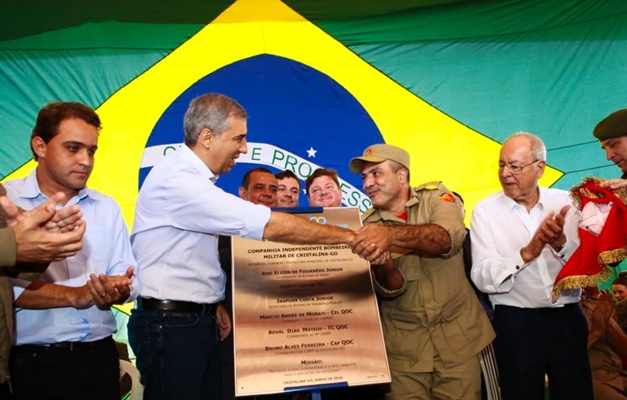 José Eliton inaugura unidade do Corpo de Bombeiros em Cristalina