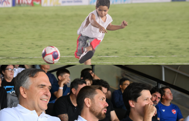 Jovens do programa Esporte nos Bairros vivenciam clássico no Serra Dourada