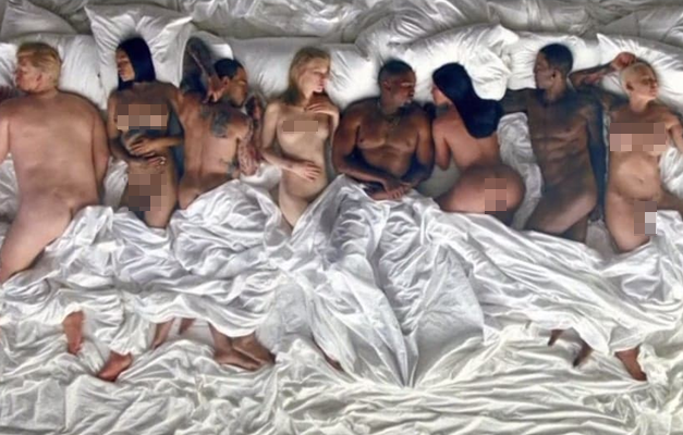 Kanye West lança clipe com sósias de Kim Kardashian e Taylor Swift