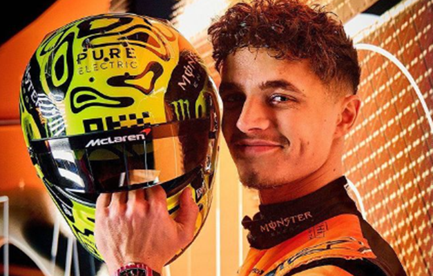 Lando Norris supera pista molhada e lidera primeiro treino livre para GP da Holanda