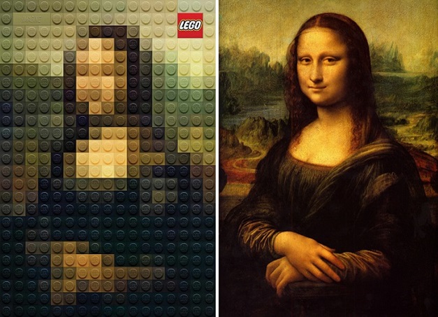 Lego usa obras de arte para ilustrar série de anúncios