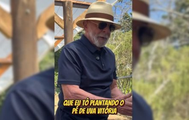 Lula planta uva no Alvorada e critica tarifas: 'Não adianta Trump taxar'