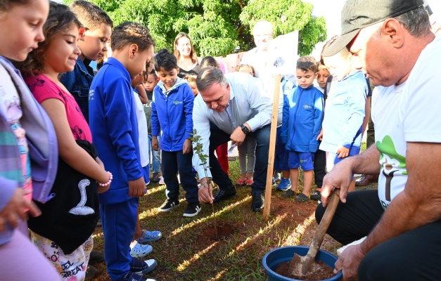 Mabel projeta plantio de 500 mil mudas em escolas e parques de Goiânia