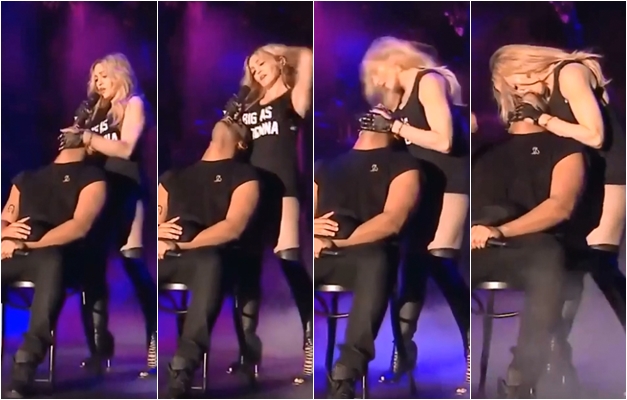 Madonna beija Drake durante show no Coachella e público vai à loucura