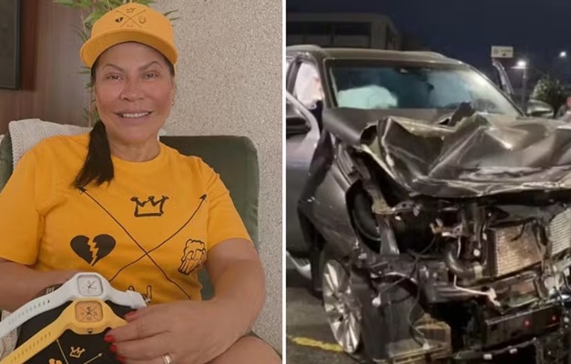 Mãe de Marília Mendonça sofre acidente de carro em SP e quebra duas costelas