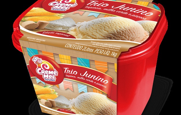 Marca goiana de sorvetes lança sobremesa inspirada em festas juninas