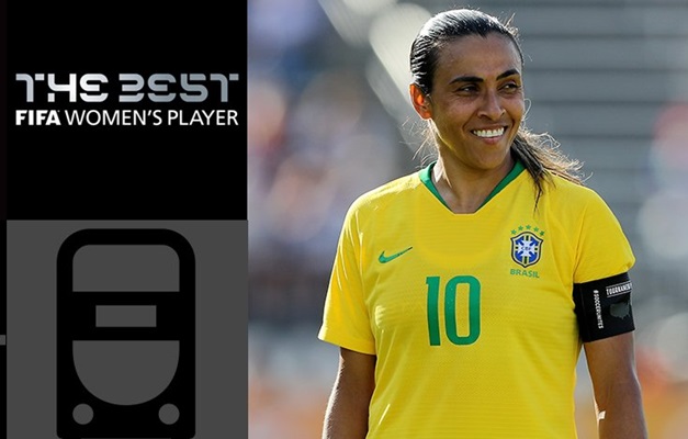 Marta é eleita a melhor jogadora do mundo e quebra recorde de