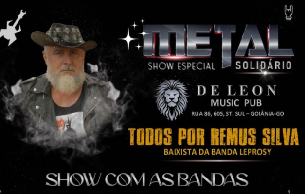 Metal Solidário reúne bandas em Goiânia para ajudar baixista Remus Silva