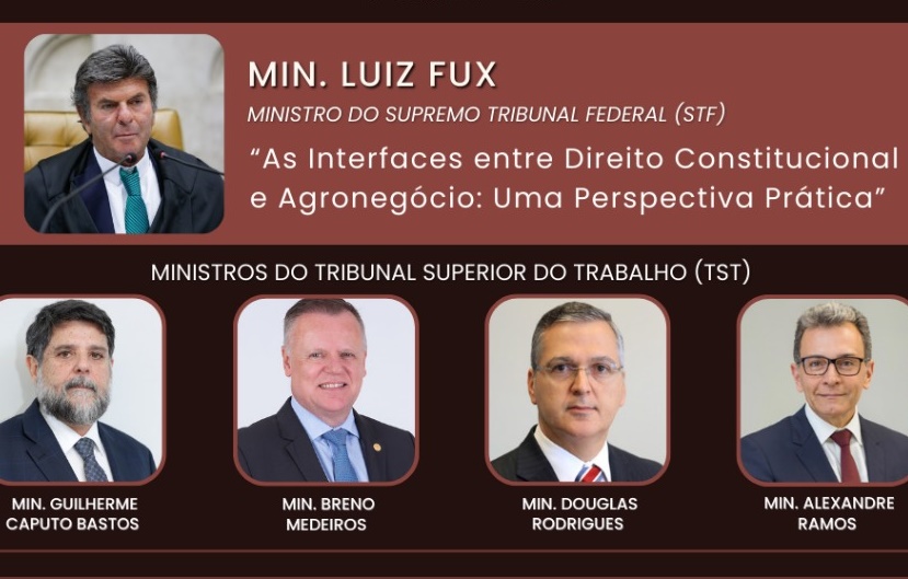 Ministros do STF e do TST serão palestrantes em simpósio na OAB-GO