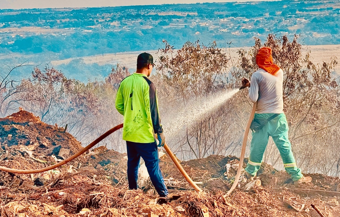Monitoramento garante rápido controle de incêndio no Aterro de Goiânia