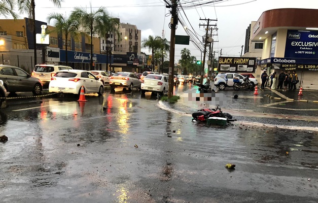 Motociclista morre em colisão na Avenida Castelo Branco em Goiânia