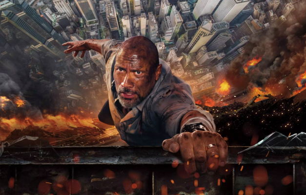 Nem o fogo detém o impossível The Rock em "Arranha-Céu: Coragem Sem Limite"
